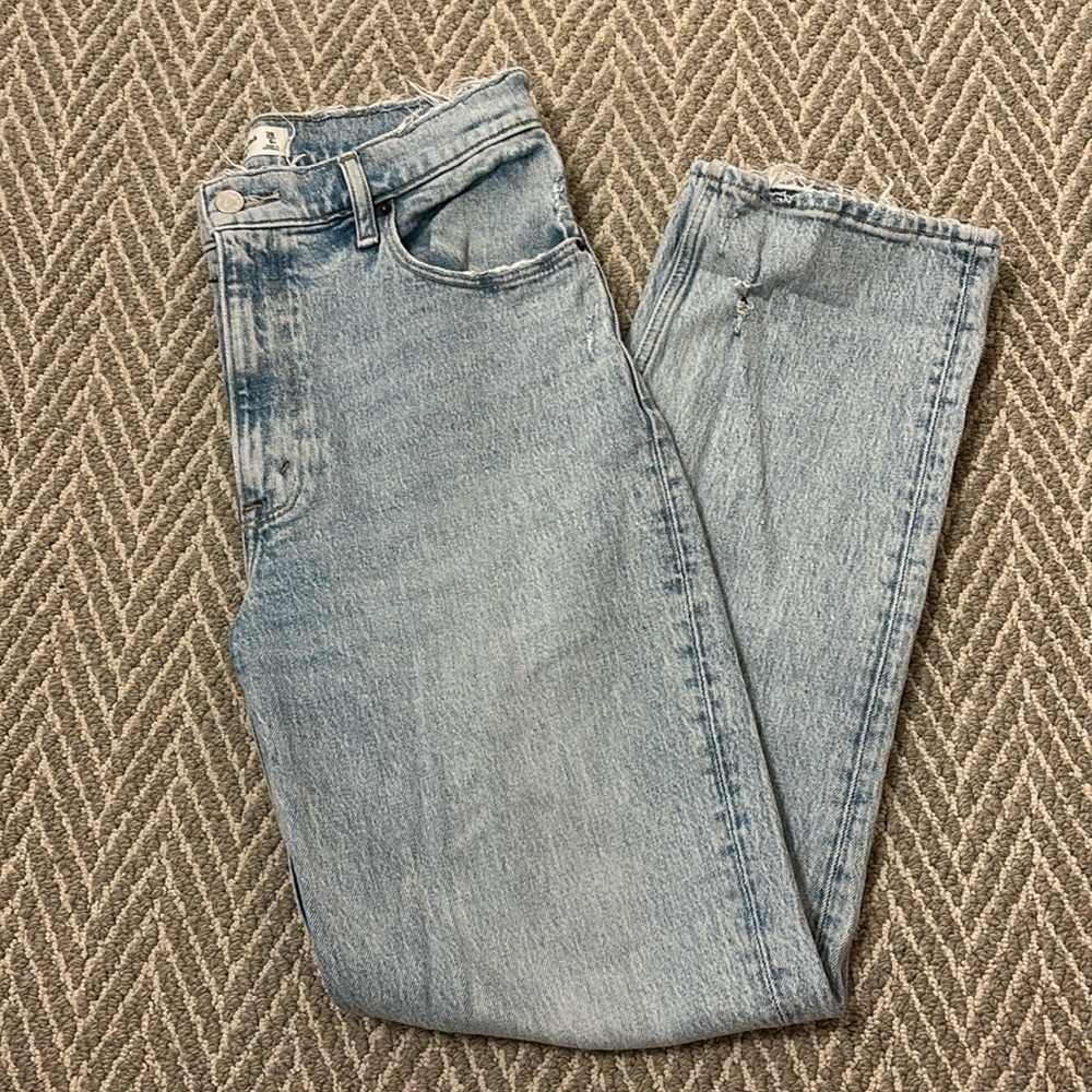 Light Wash Abercrombie 90s Straight Ultra High Rise Jeans